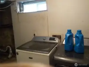 Washer and dryer not included in sale