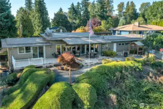 Amazing view of back of home