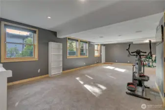 Downstairs bonus room or 4th bedroom with separate entrance