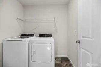 upstairs utility room