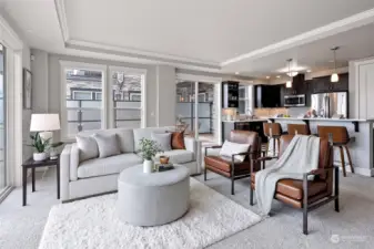 Oversized Living Room provides for an array of options for furnishings.