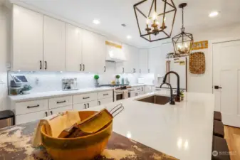 Bright and open kitchen