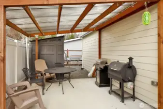 covered area