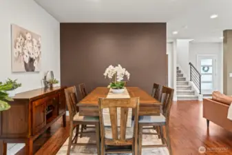 Main floor dining area.