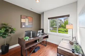 Main floor den with natural light.