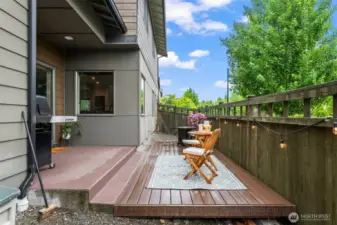 Expanded patio to enjoy!