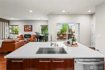 Beautiful quartz counters
