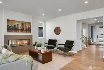 As you enter the great room, you're met with a harmonious blend of style and function.