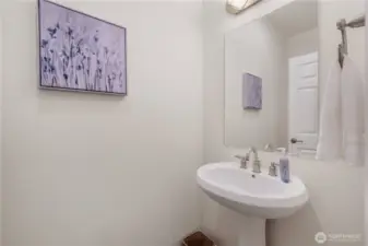 Main level powder room
