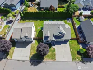 Home and Huge Detached Garage