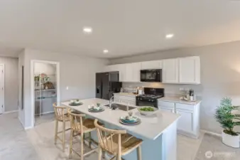 Kitchen of model of Rose plan (for representational purposes only)