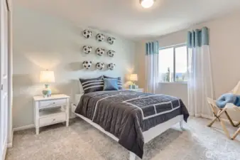 Bedroom of model of Rose plan (for representational purposes only)