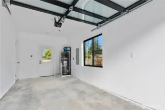 Garage with natural light windows