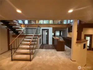 downstairs living
