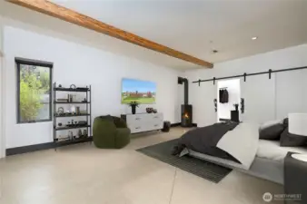 Walking into Primary bedroom (main floor)