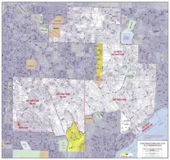 Map of the boundary for Lake Forest Park Civic Club - you get deeded access to it from this home!