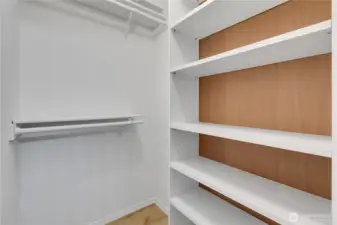 Primary closet