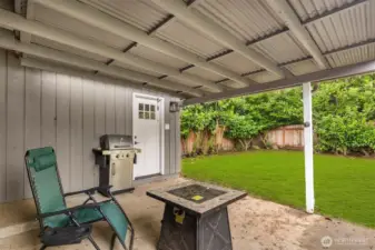 Backyard patio