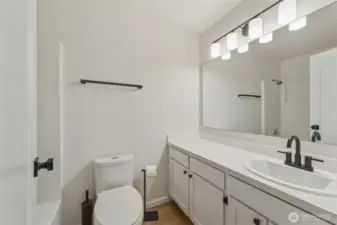Hallway bathroom