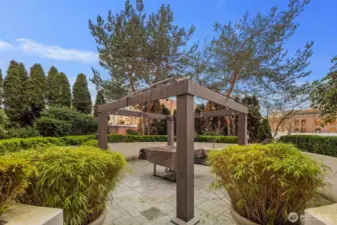 Common area BBQ deck