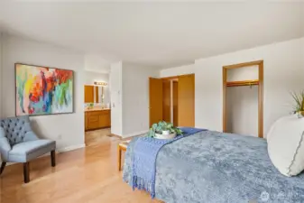 Primary Bedroom with double door entry