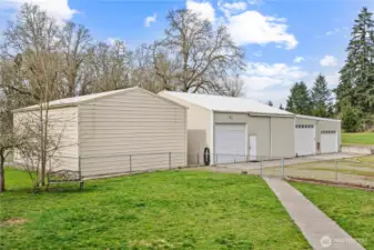 Sidewalk to the garages