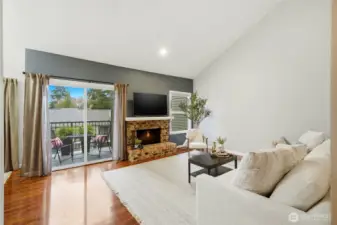 The living room is very spacious, and allows for an open concept feel