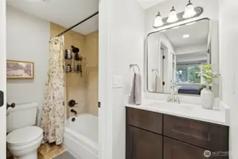 updated primary bathroom