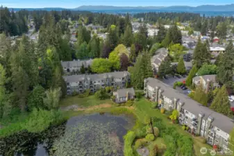 alternate aerial view of the community