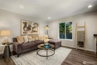 Entry level media room / flex room