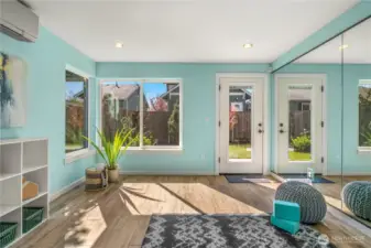 Entry level exercise  room