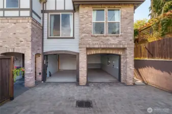 Spacious 2 car garage