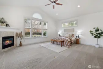 Primary bedroom new carpet in 2023