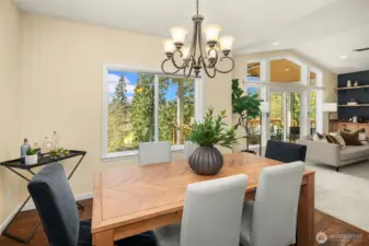 Dining room with a view!