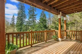 Lower level view deck!