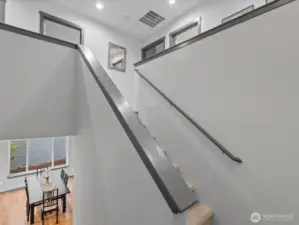 New carpet by Great Floors up the stairs and on second level.