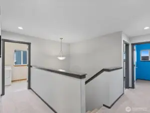 Laundry to the left.