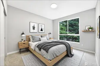 Bedroom 2 - Virtually Staged