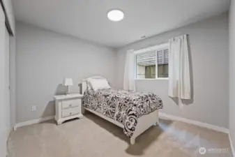 Lower-level Bedroom 4 - Not Staged
