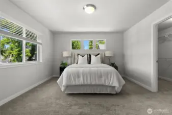 Take delight in plush carpeting first thing each morning and as you get ready for bed.
