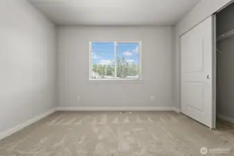 A third upper level bedroom.