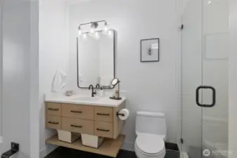 2nd bedroom bathroom with shower.