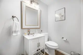 1/2 bath down stairs