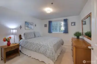 Bedroom gets great light and is spacious.