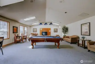 Play pool with friends in the community clubhouse.