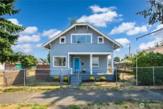 Full fenced and fresh exterior paint