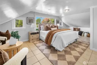 Primary bedroom on second floor