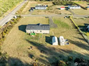 Fully open and ready for gardening, entertaining, or future additions.