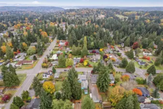 Arial of location in beautiful Brier