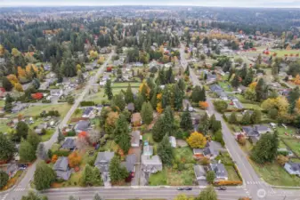 Arial of location in beautiful Brier